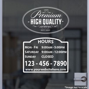 Open Hours With Logo Style 29